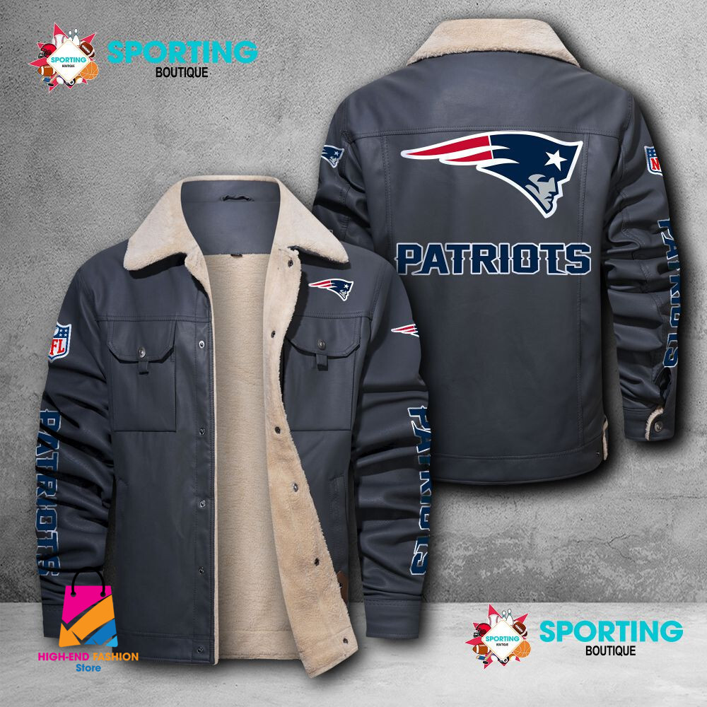 New England Patriots NFL Style Leather Jacket For Fans