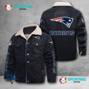New England Patriots NFL Style Fleece Thermal Cotton Jacket For Fans