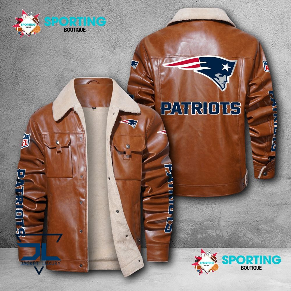 New England Patriots NFL Style Leather Jacket For Fans