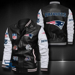 New England Patriots NFL Style Leather Jacket For Fan