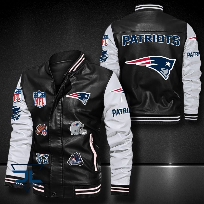 New England Patriots NFL Style Leather Jacket For Fan