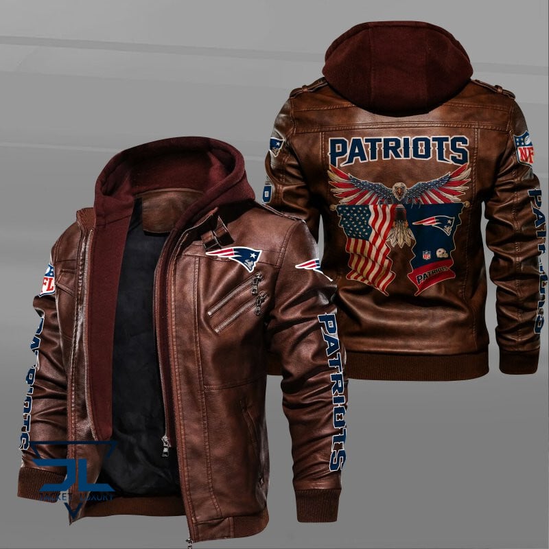 New England Patriots NFL Style Leather Jacket For Fan