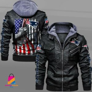 New England Patriots NFL Style Leather Jacket For Fan