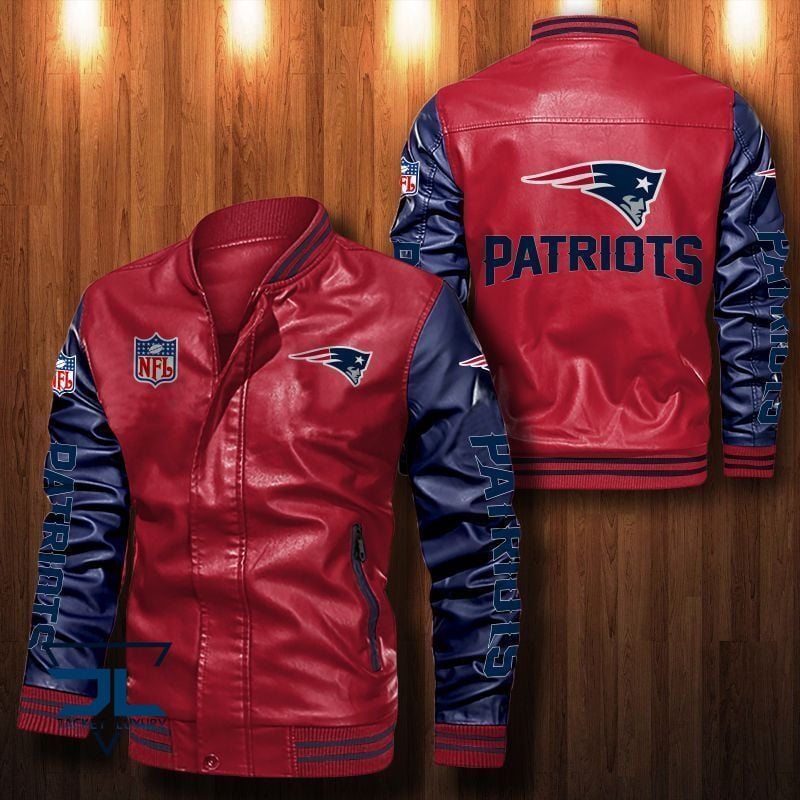 New England Patriots NFL Style Leather Jacket For Fan
