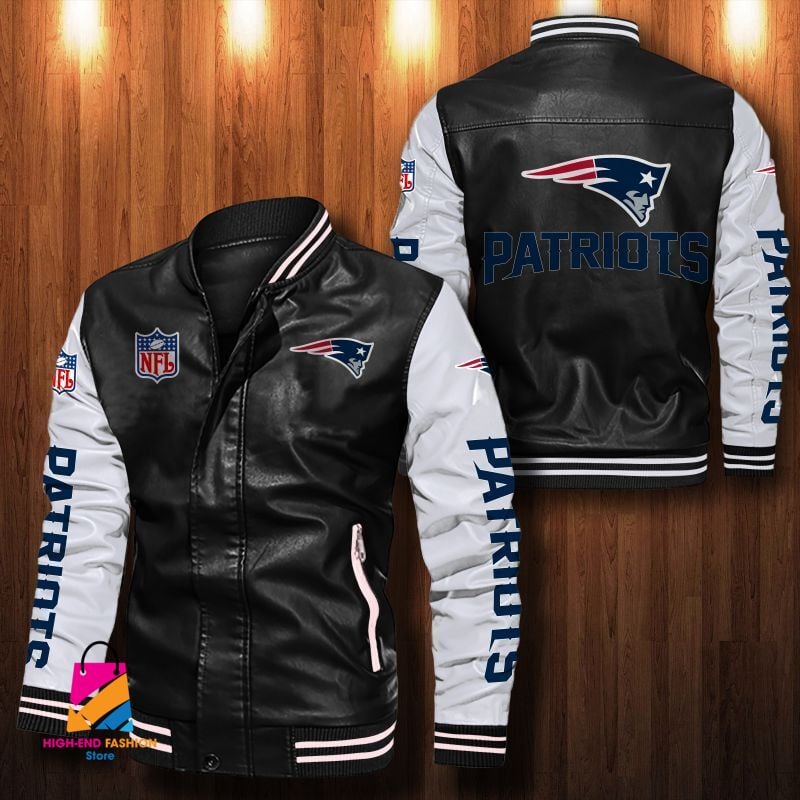 New England Patriots NFL Style Leather Jacket For Fan