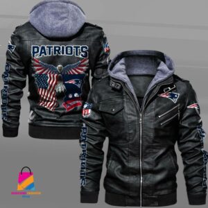New England Patriots NFL Style Leather Jacket For Fan