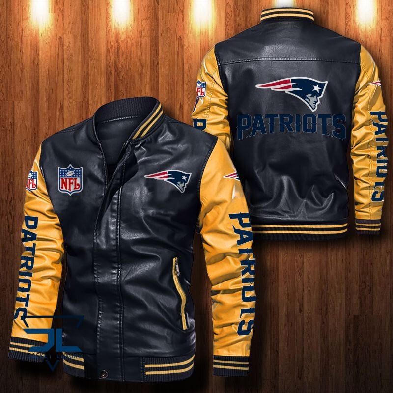 New England Patriots NFL Style Leather Jacket For Fan