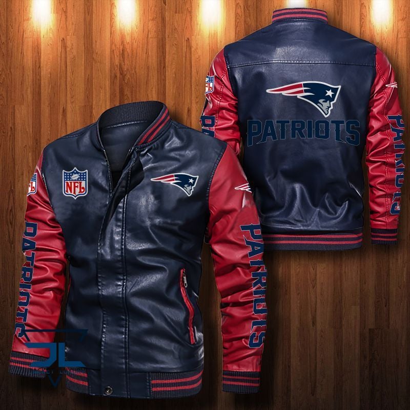 New England Patriots NFL Style Leather Jacket For Fan