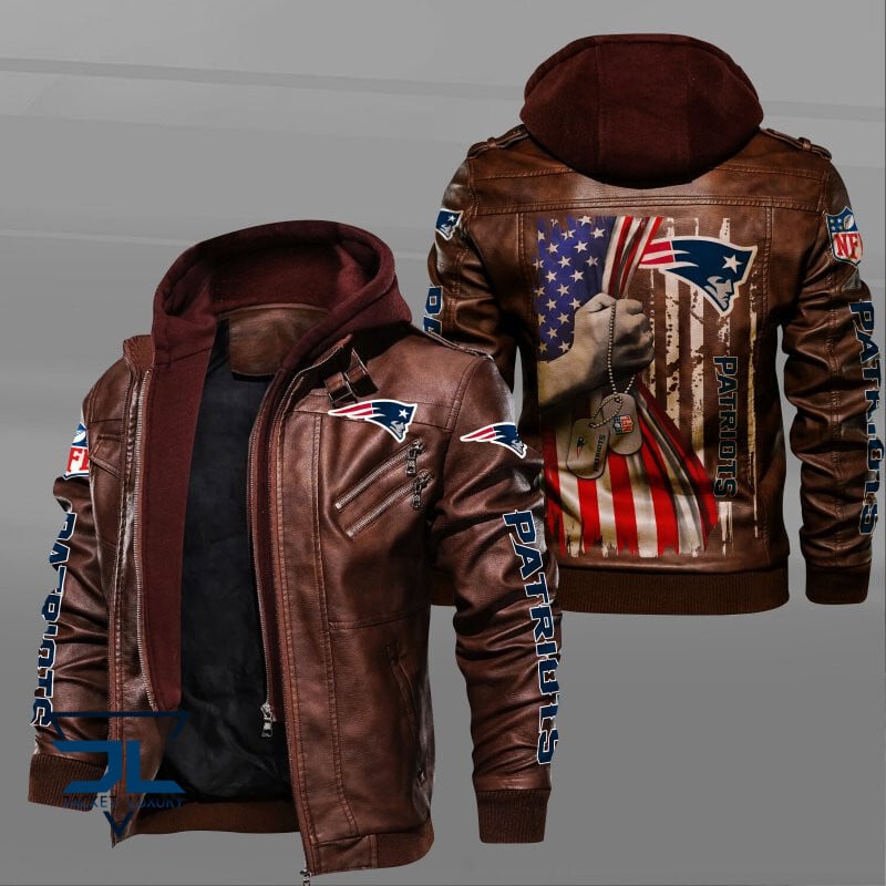 New England Patriots NFL Style Leather Jacket For Fan