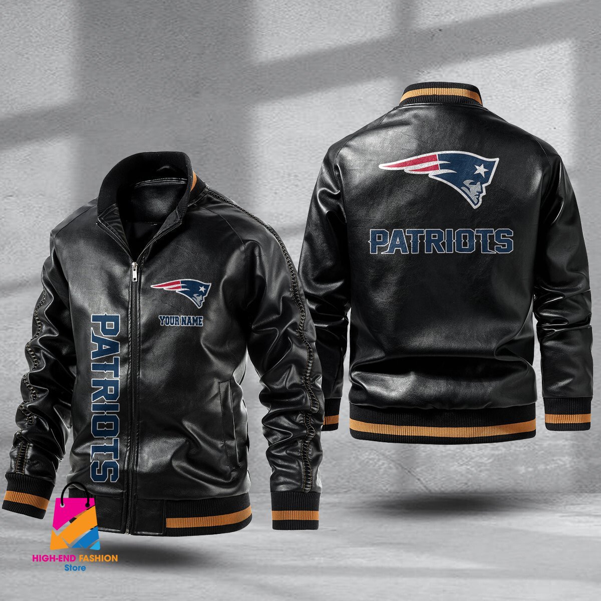 New England Patriots NFL Style Leather Jacket For Fans