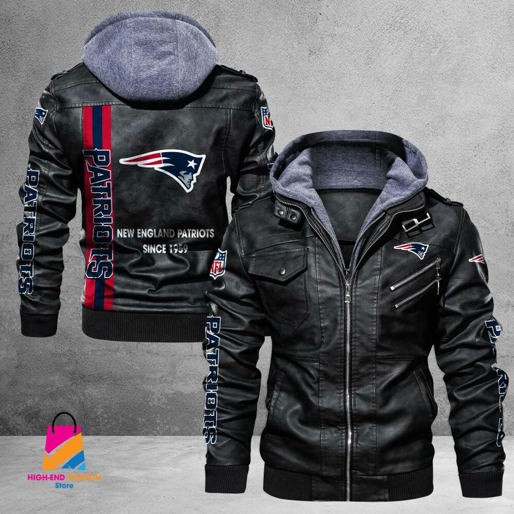 New England Patriots NFL Style Leather Jacket For Fans