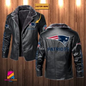 New England Patriots NFL Style Leather Jacket For Fans