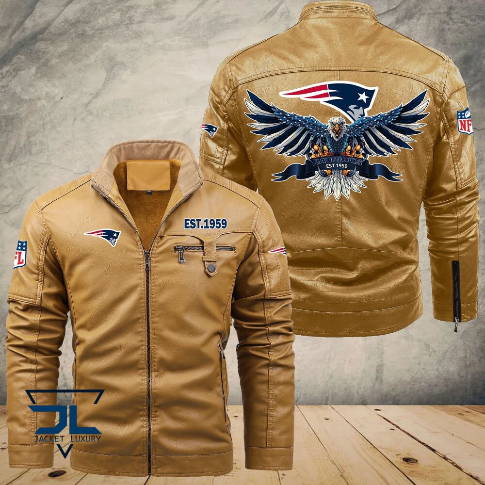 New England Patriots NFL Style Leather Jacket For Fans