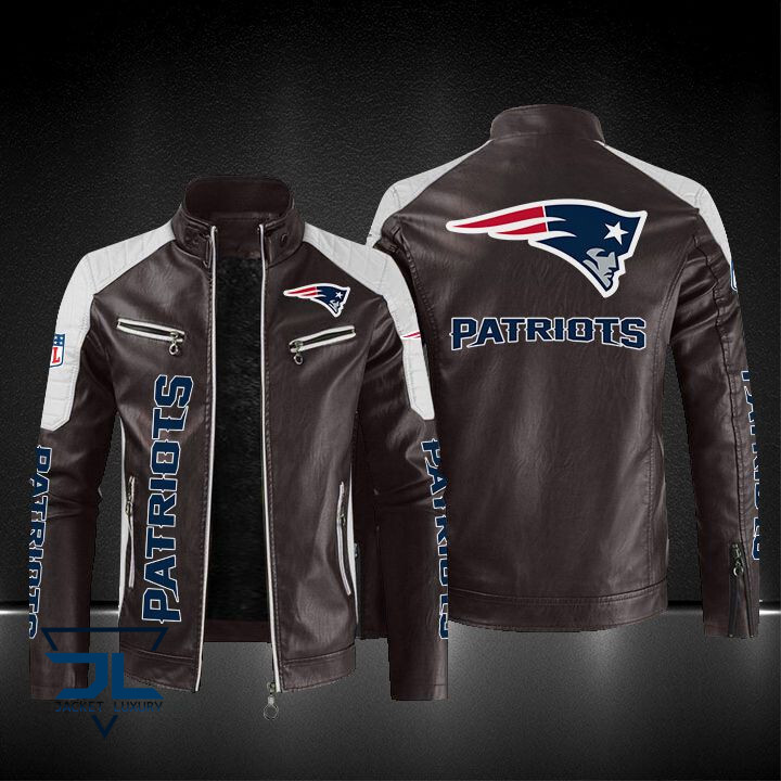 New England Patriots NFL Style Leather Jacket For Fans