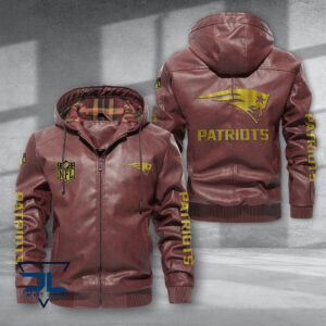 New England Patriots NFL Style Leather Jacket For Fans