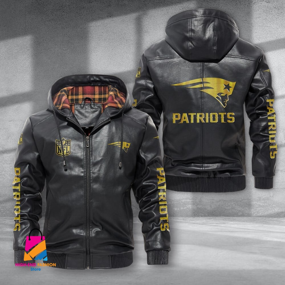 New England Patriots NFL Style Leather Jacket For Fans