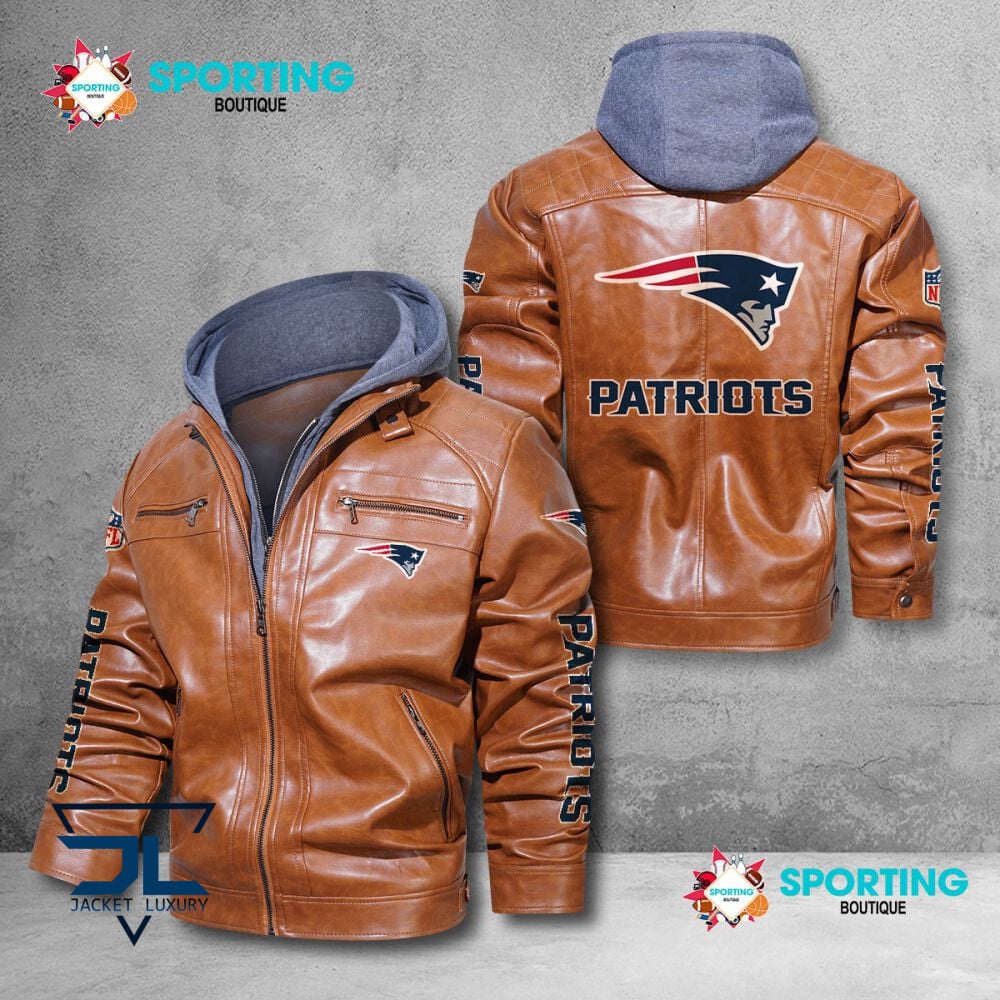 New England Patriots NFL Style Leather Jacket For Fans