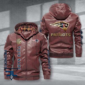 New England Patriots NFL Style Leather Jacket For Fans