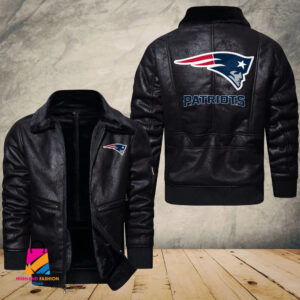 New England Patriots NFL Style Leather Jacket For Fans