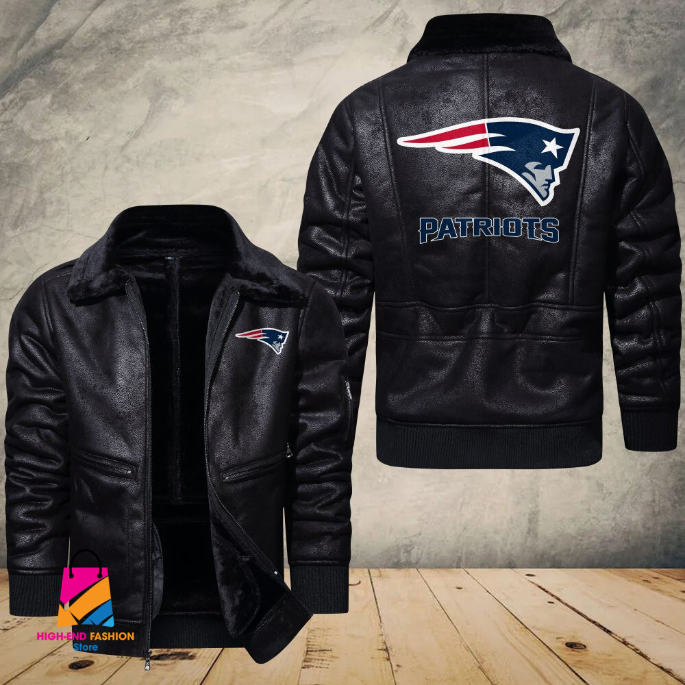 New England Patriots NFL Style Leather Jacket For Fans