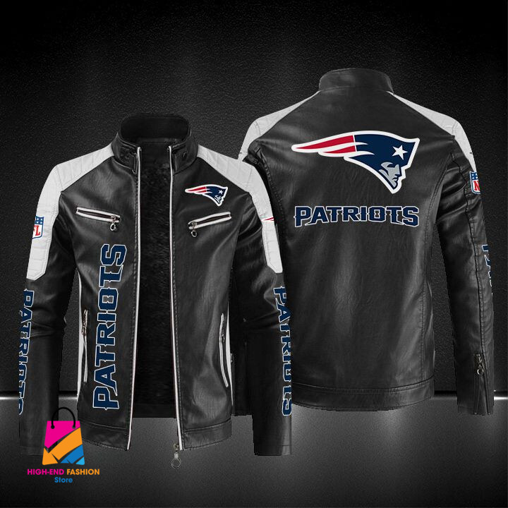 New England Patriots NFL Style Leather Jacket For Fans