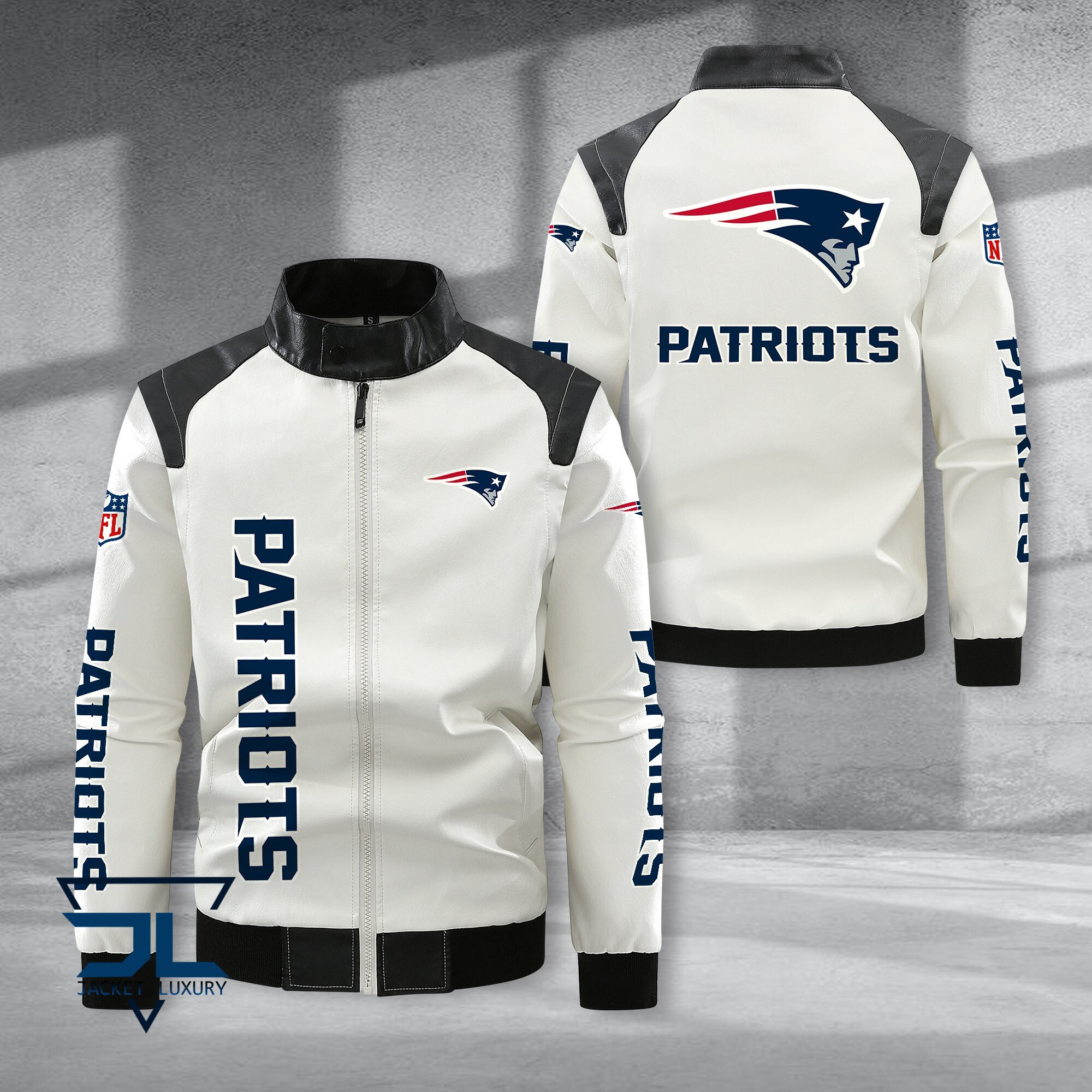 New England Patriots NFL Style Leather Jacket For Fans