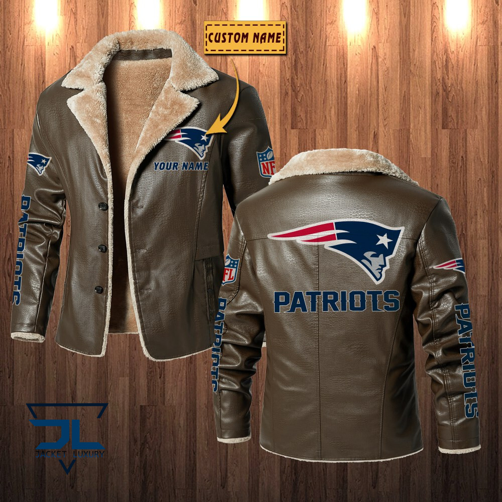 New England Patriots NFL Style Leather Jacket For Fans
