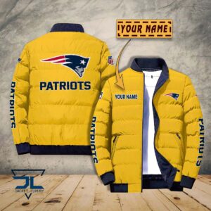New England Patriots NFL Style Puffer Jacket For Fans