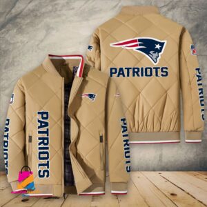 New England Patriots NFL Style Puffer Jacket For Fans