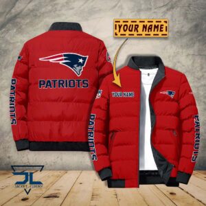 New England Patriots NFL Style Puffer Jacket For Fans