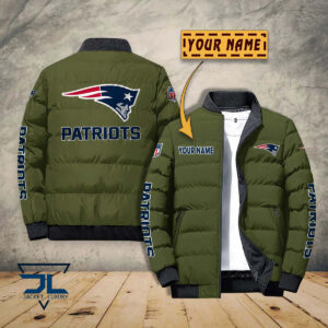 New England Patriots NFL Style Puffer Jacket For Fans