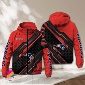 New England Patriots NFL Style Windbreaker Jacket For Fans