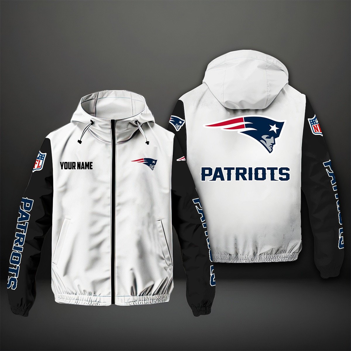 New England Patriots NFL Style Windbreaker Jacket For Fans