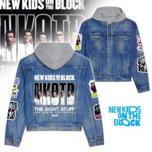 New Kids On The Block Music Hooded Denim Jacket Gift For Fans