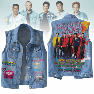 New Kids On The Block Music Style Sleeveless Jacket For Fans