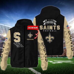 New Orleans Saints NFL Personalized Style Windbreaker Jacket For Fans