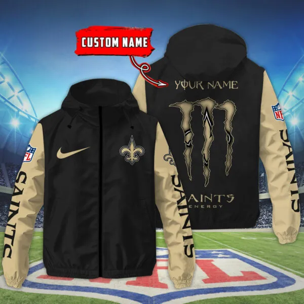 New Orleans Saints NFL Personalized Style Windbreaker Jacket For Fans
