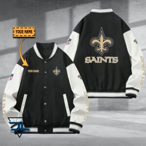 New Orleans Saints NFL Style Baseball Jacket For Fan