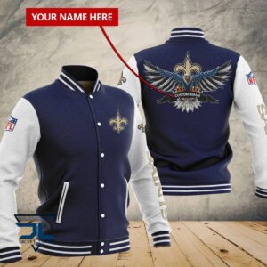 New Orleans Saints NFL Style Baseball Jacket For Fan