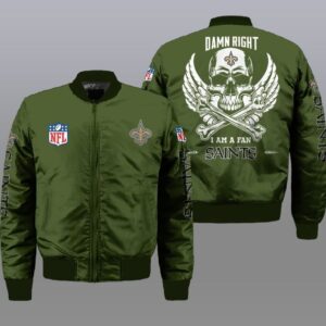 New Orleans Saints NFL Style Bomber Jacket For Fans