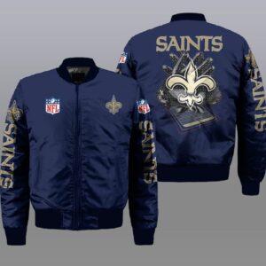 New Orleans Saints NFL Style Bomber Jacket For Fans