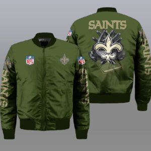 New Orleans Saints NFL Style Bomber Jacket For Fans