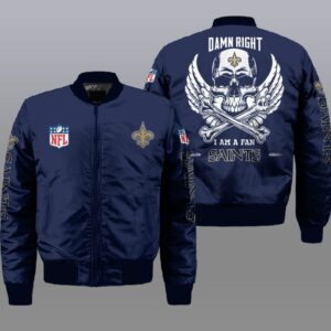 New Orleans Saints NFL Style Bomber Jacket For Fans