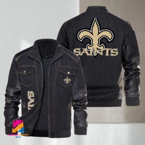 New Orleans Saints NFL Style Denim Jacket For Fans