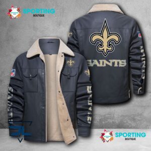 New Orleans Saints NFL Style Leather Jacket For Fans