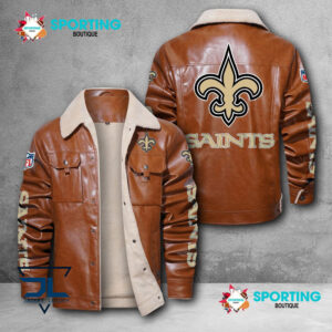 New Orleans Saints NFL Style Leather Jacket For Fans