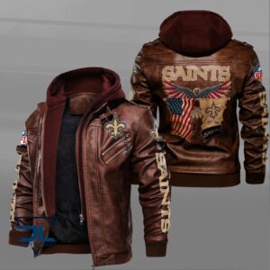 New Orleans Saints NFL Style Leather Jacket For Fan