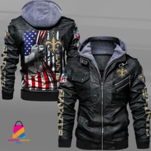 New Orleans Saints NFL Style Leather Jacket For Fan