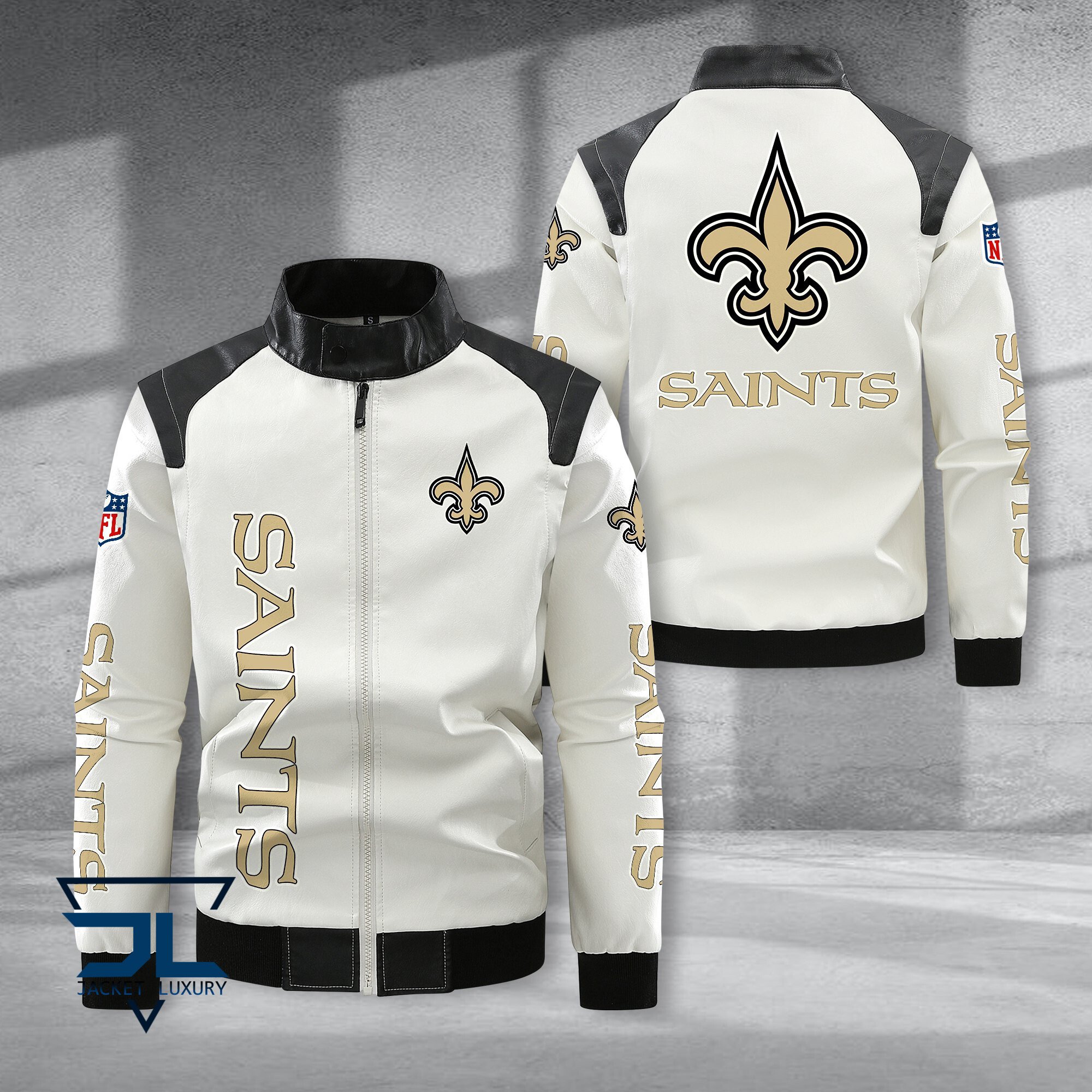 New Orleans Saints NFL Style Leather Jacket For Fans