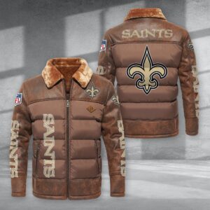 New Orleans Saints NFL Style Puffer Jacket For Fans